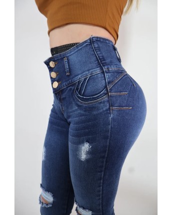 Jeans Con Faja Incluida Colombiano Strech Pantalon Con Faja