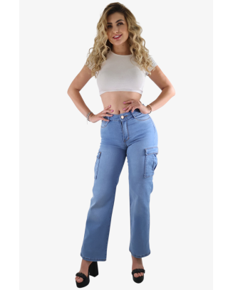 CARGO ANCHO BLINCH-CELESTE