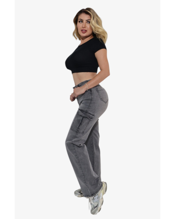 CARGO ANCHO GRIS-ACERO