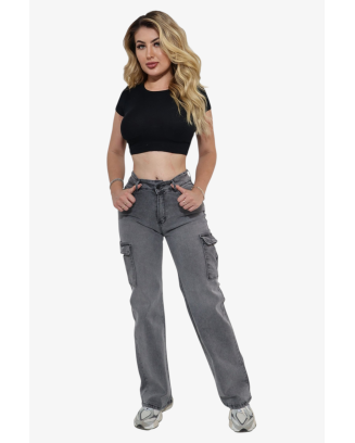 CARGO ANCHO GRIS-ACERO