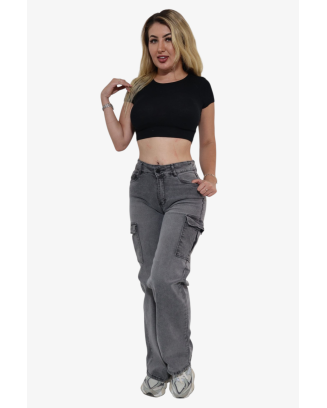 CARGO ANCHO GRIS-ACERO